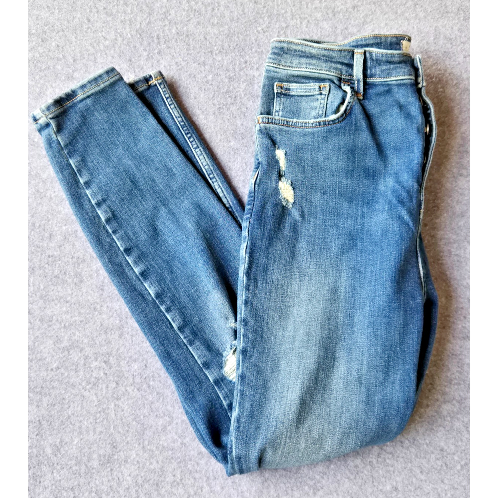 Free People We The Free Thirty-One Distressed High Rise Skinny Leg Jeans Size 31